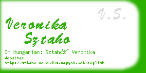 veronika sztaho business card